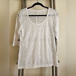 Victoria's Secret White Sheer Tee